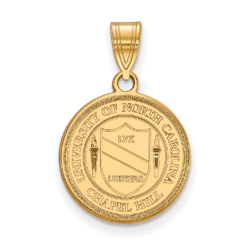 Coral - Trimmed Pendants with Seashell and Pearl AccentsCoral - Trimmed Pendants with Seashell and Pearl Accents14k Yellow Gold North Carolina Medium Crest Pendant