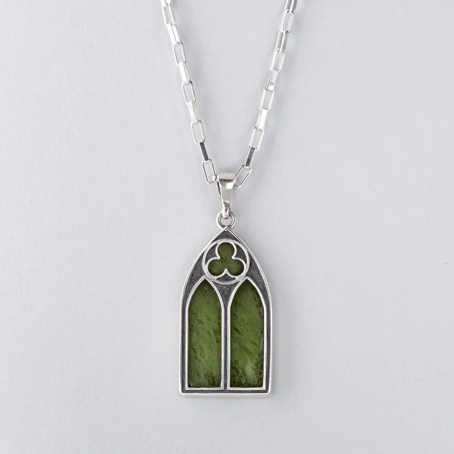 Feather - Pendant Necklaces with Real - Feather and Bead AccentsFeather - Pendant Necklaces with Real - Feather and Bead AccentsNick Von K - Gothic Charm Pendant in Sterling Silver with Pounamu