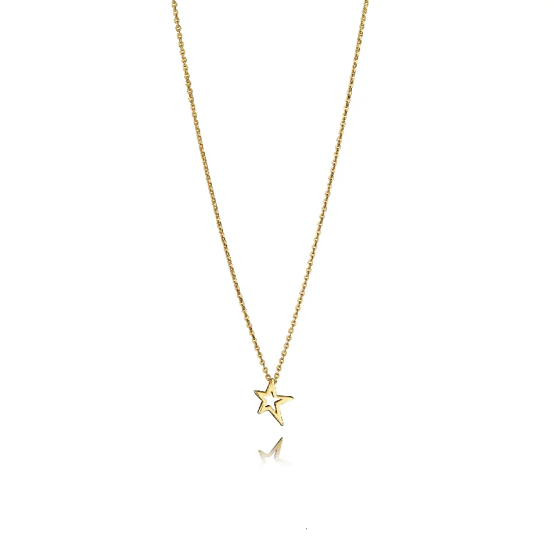 Key - Pendant Necklaces with Antique - Style EngravingsKey - Pendant Necklaces with Antique - Style EngravingsGold Shooting Star Pendant