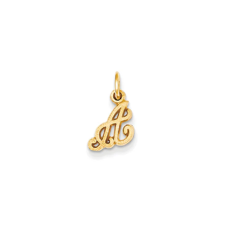 Amethyst - Faceted Pendants with Silver - Wire WrappingAmethyst - Faceted Pendants with Silver - Wire WrappingThe Sadie 14k Yellow Gold Mini Satin Script Initial Charm, Letter A