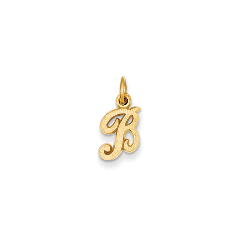 Ceramic Pendants with Hand - Painted Mandala DesignsCeramic Pendants with Hand - Painted Mandala DesignsThe Sadie 14k Yellow Gold Mini Satin Script Initial Charm, Letter B